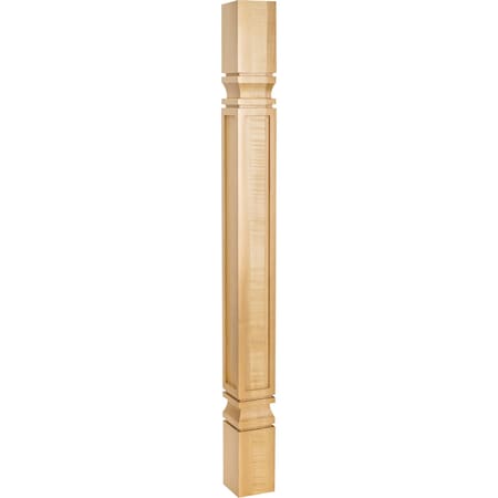 Hardware Resources 3-3/4" Wx3-3/4"Dx35-1/2"H Rubberwood Square Mission Post PS-9RW